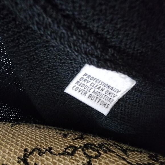 ST. John basic santana Cardigan Sz L padded jacket black short sleeve A34 - Picture 5 of 6